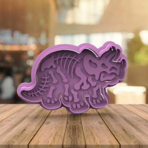 Cortante para reposteria con forma de Fósil de Dinosaurio - O